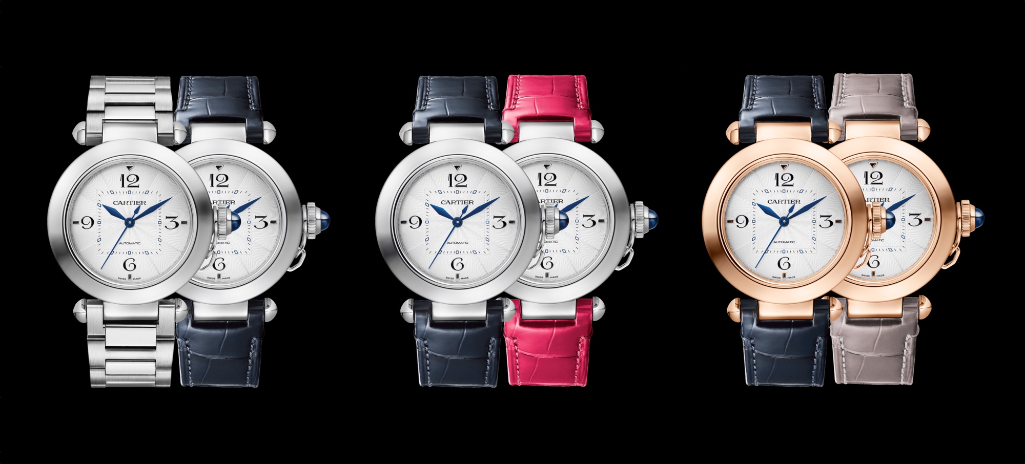 Pasha de Cartier 35mm trio