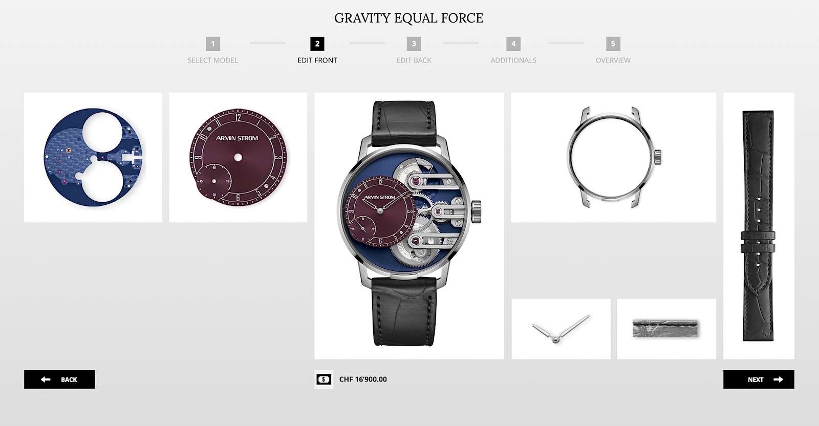 Armin Strom Gravity Equal Force - configuración