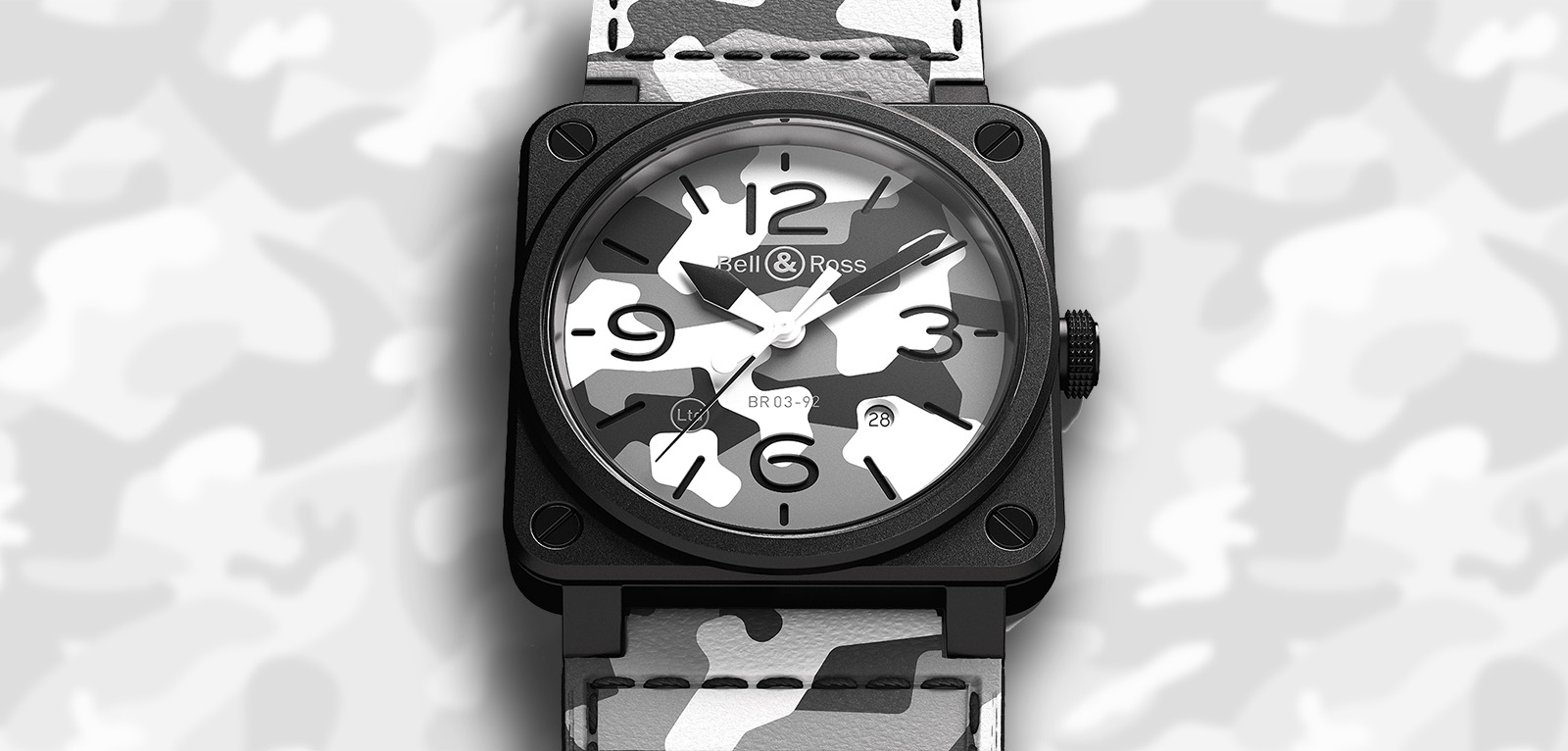 Bell & Ross BR 03-92 white camo