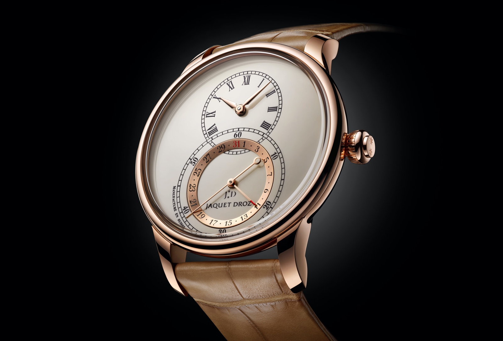 Jaquet Droz Grande Seconde Quantième 41 - red gold ivory