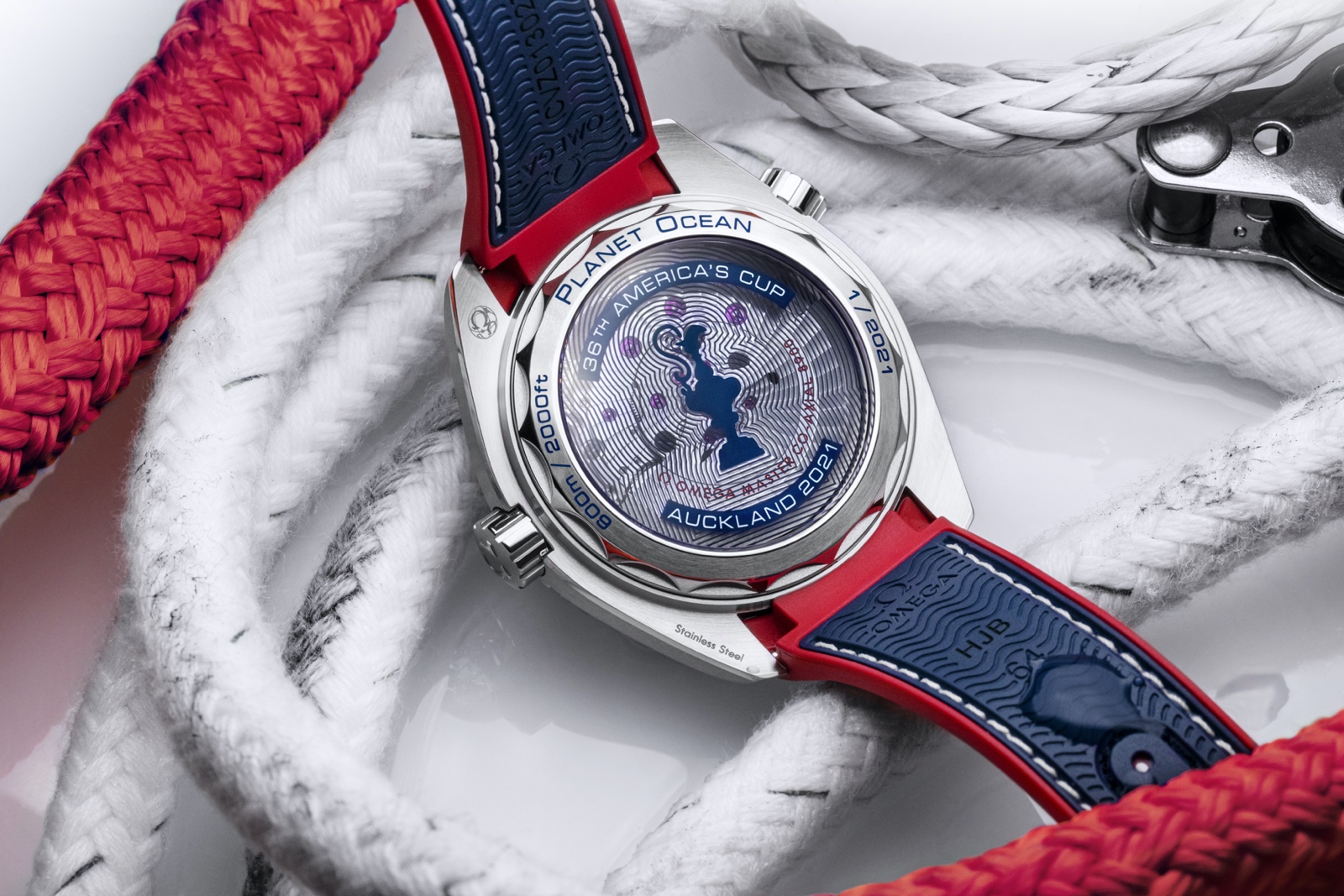 Omega Seamaster Planet Ocean 36th America's Cup - caseback