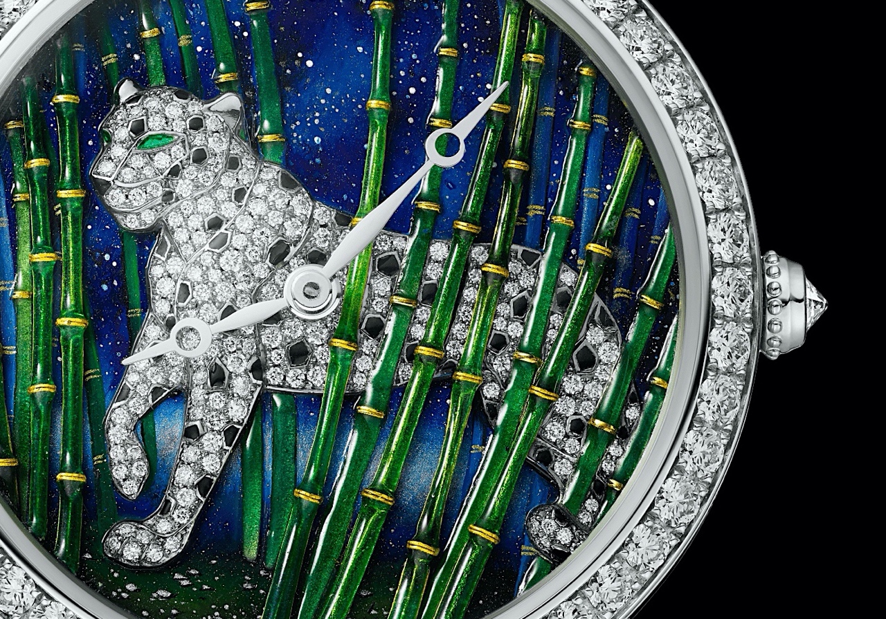 Ronde Louis Cartier de Filigrana de Esmalte - detalle