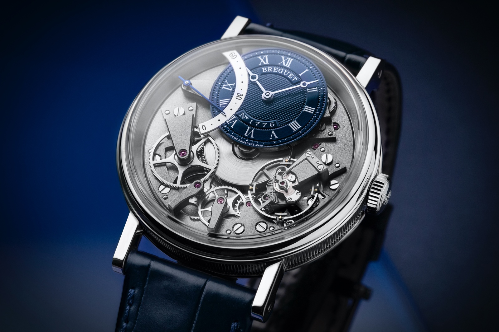 Breguet Tradition Automatique Seconde Rétrograde 7097 blue - dial