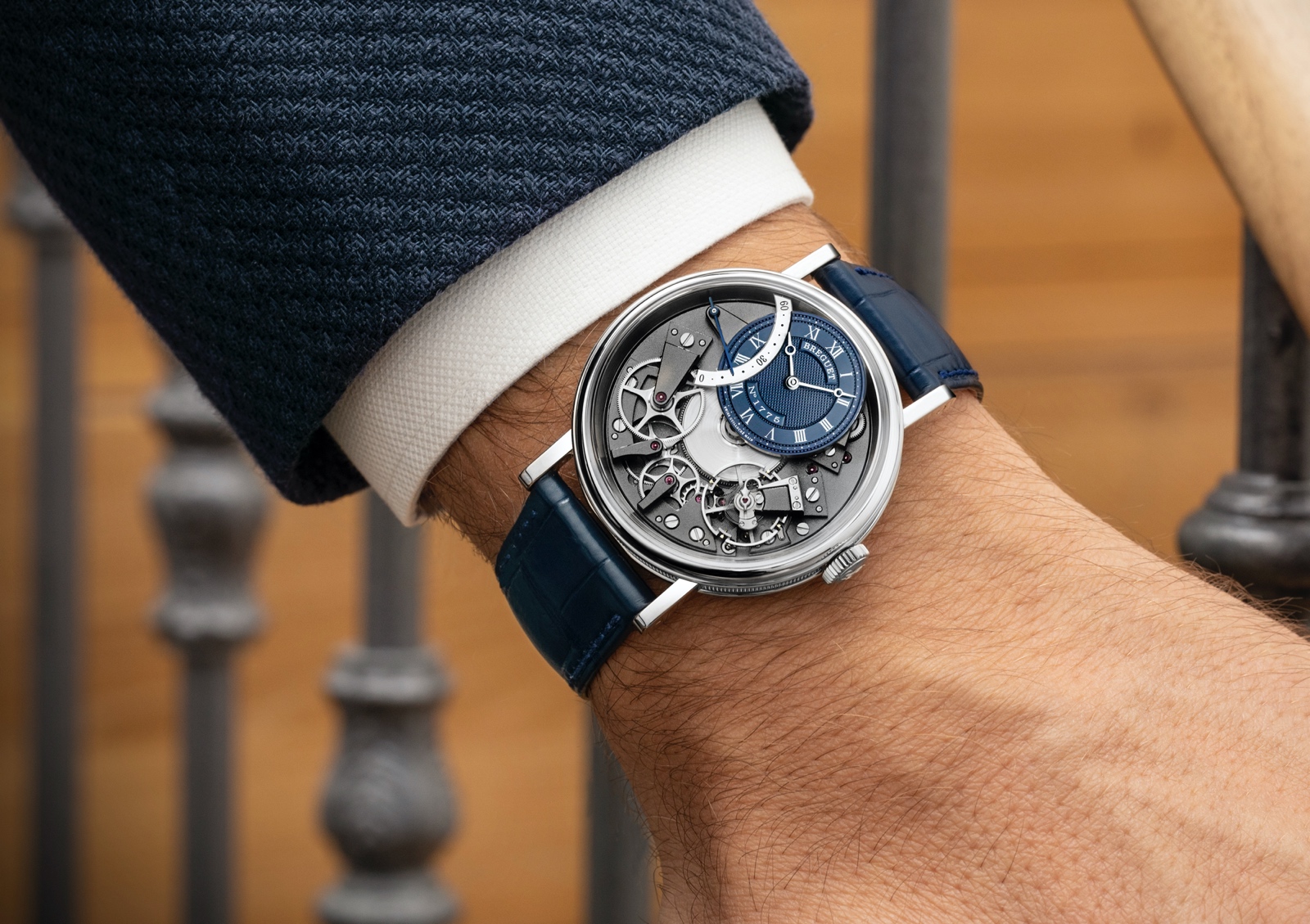 Breguet Tradition Automatique Seconde Rétrograde 7097 blue - lifestyle
