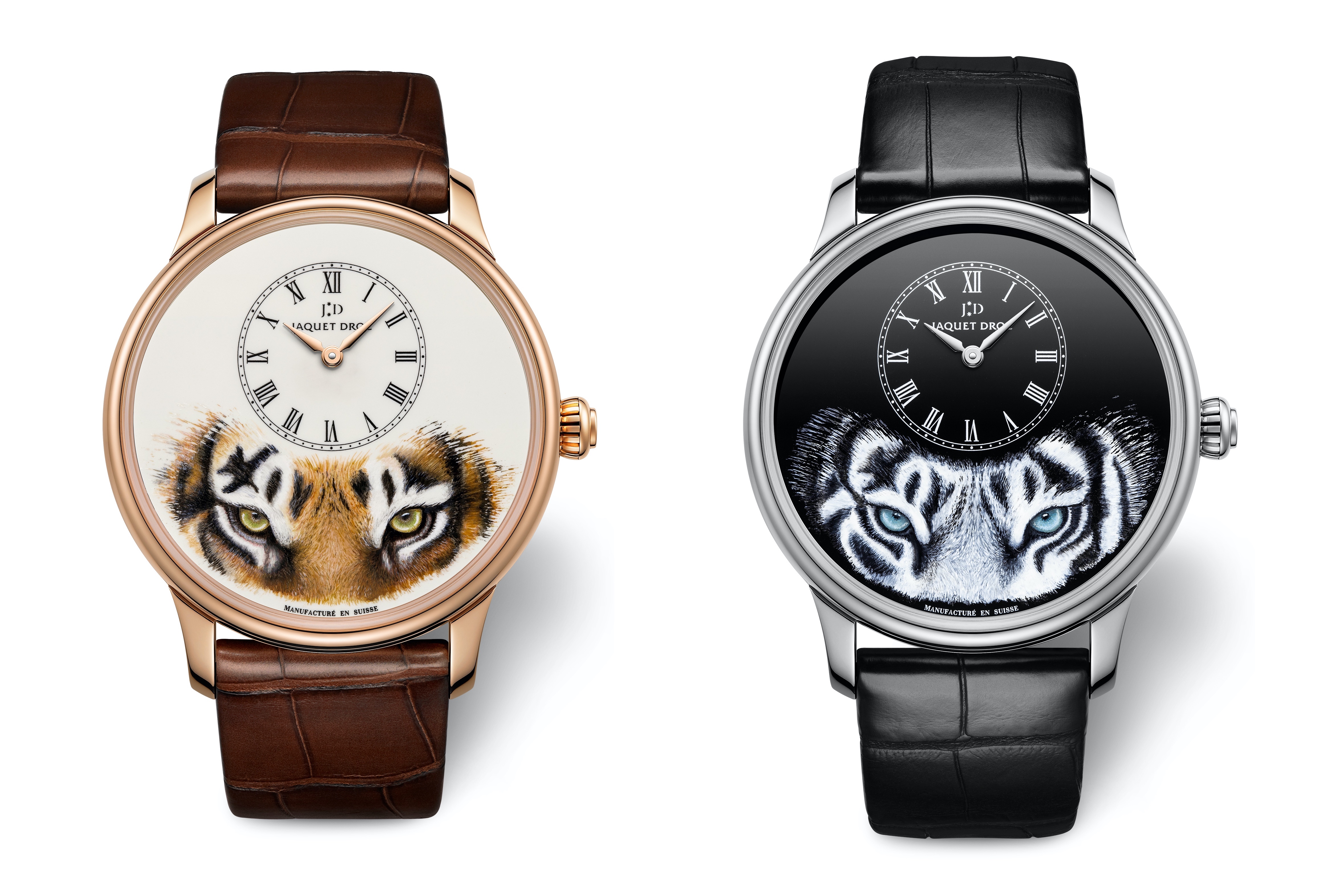 Jaquet Droz Petite Heure Minute Tiger - duo