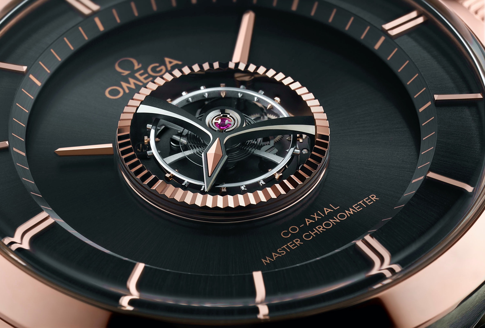 Omega De Ville Tourbillon Master Chronometer - dial