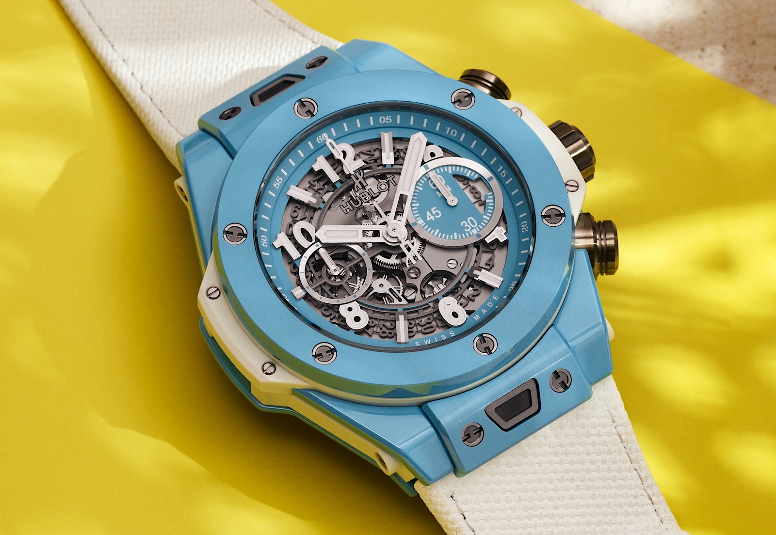 Hublot Big Bang Unico Sky Blue - yellow