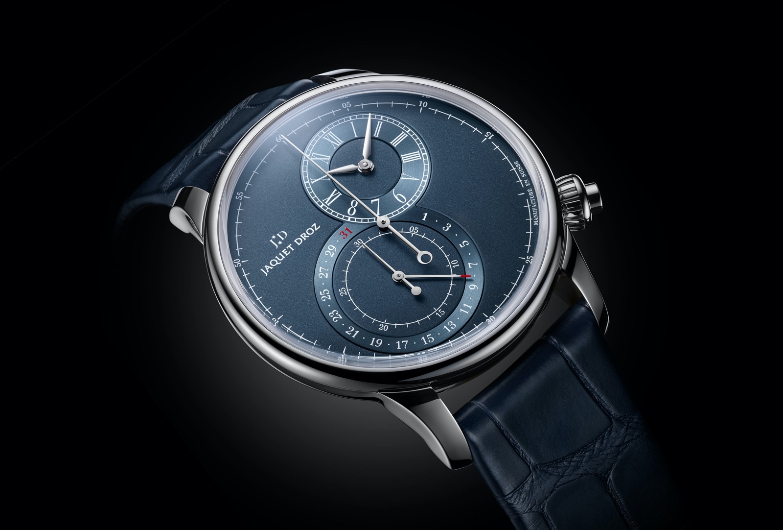 Jaquet Droz Grande Seconde Chronograph - steel blue