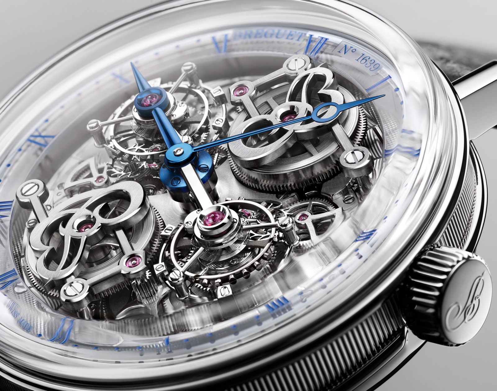 Breguet Classique Double Tourbillon Quai de l’Horloge 5345PT - esfera perfil