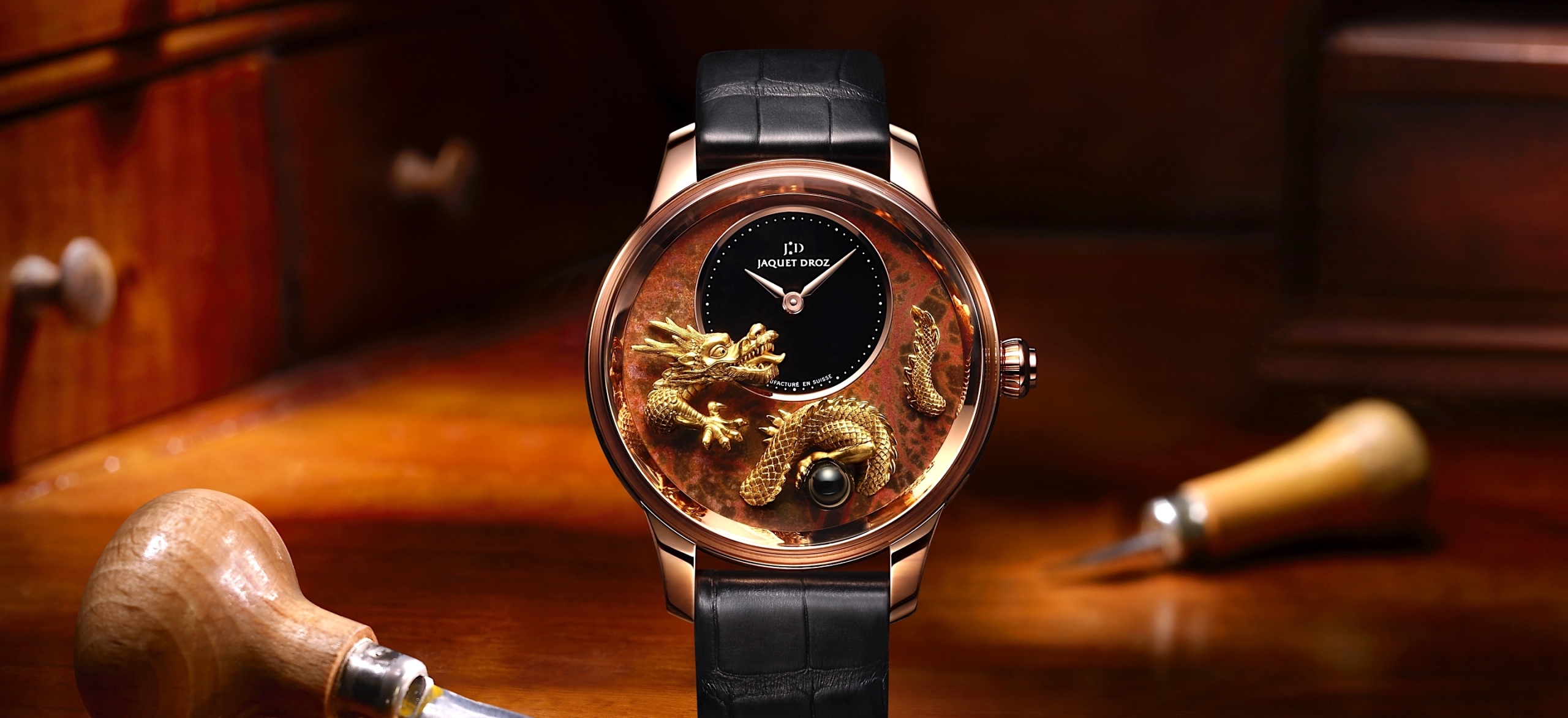Jaquet Droz Petite Heure Minute Relief Dragon - cover