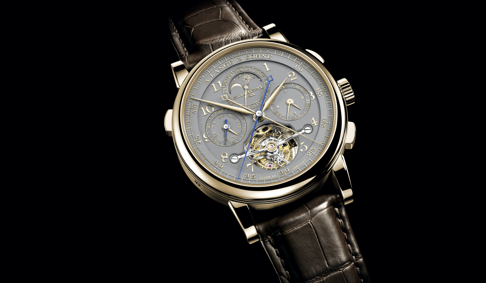 Lange Tourbograph Perpetual Honeygold Homage to F.A. Lange