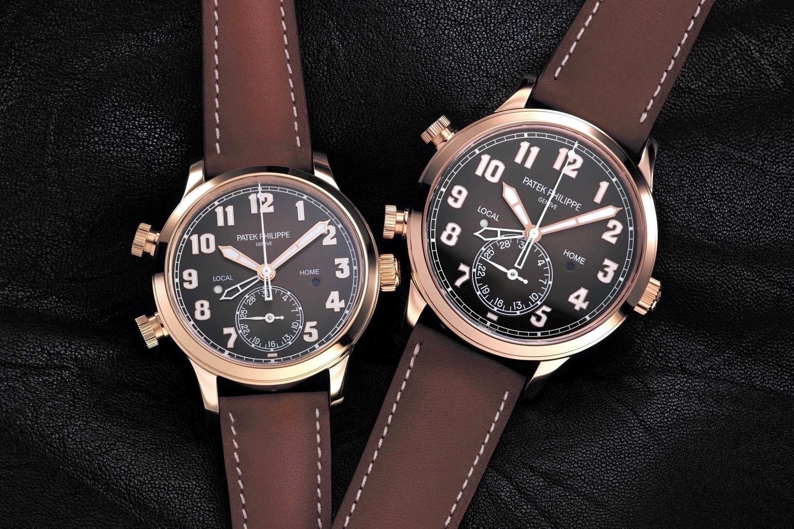 Patek Philippe Calatrava Pilot Travel Time Rose Gold