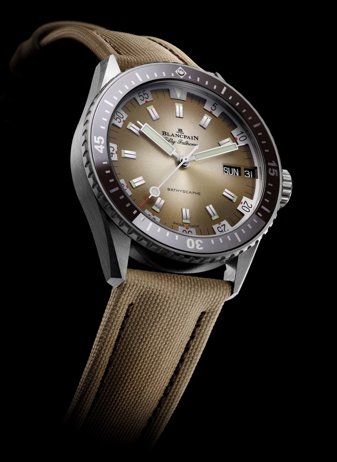 Blancpain Fifty Fathoms Bathyscaphe Day Date Desert Edition