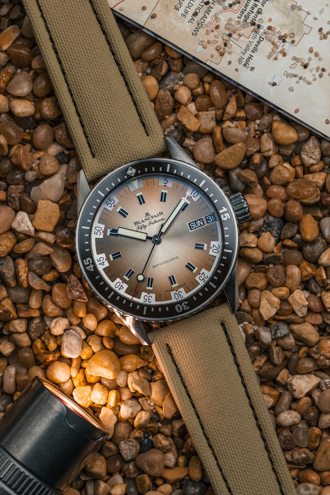 Blancpain Fifty Fathoms Bathyscaphe Day Date Desert Edition