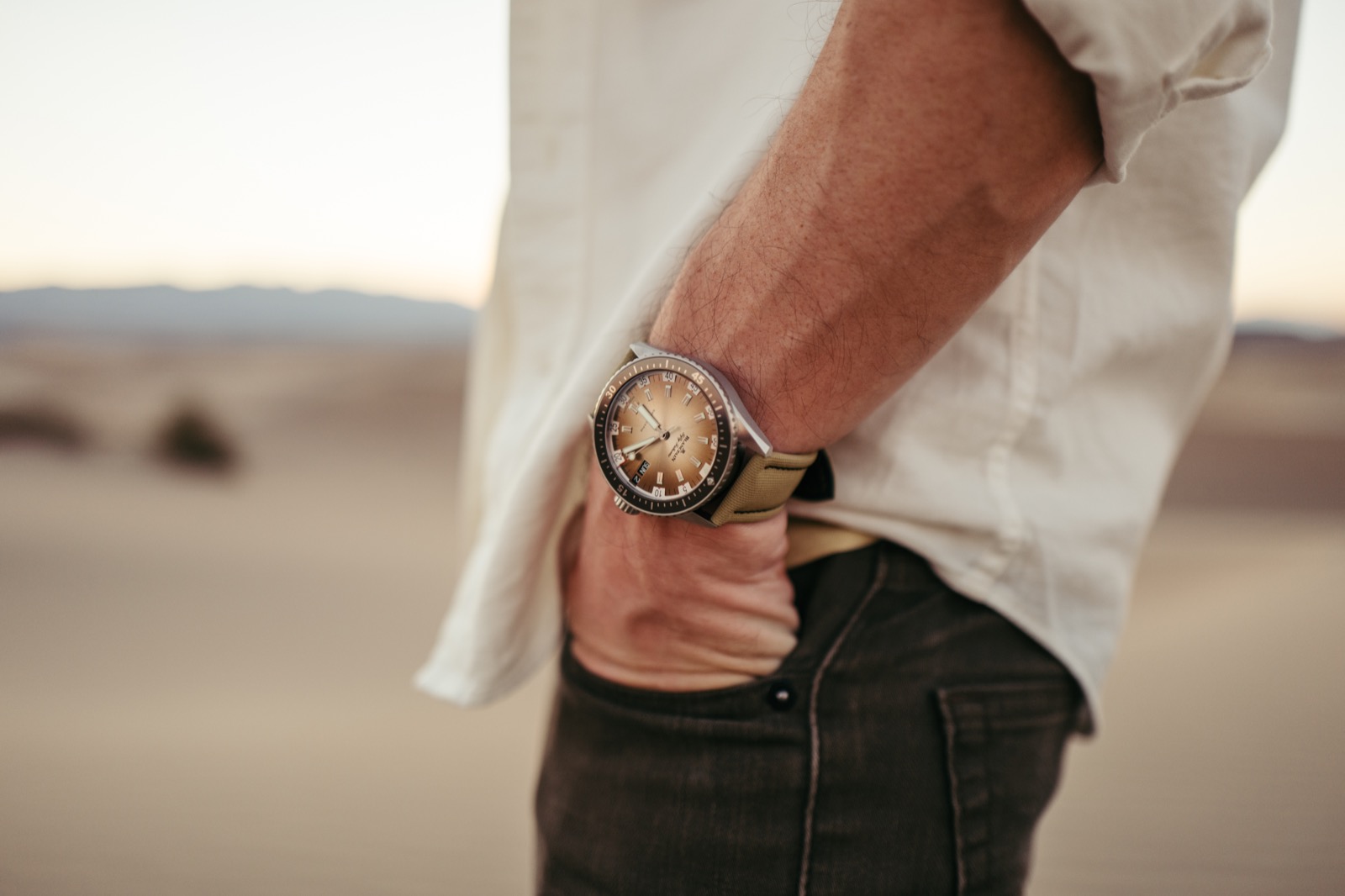 Blancpain Fifty Fathoms Bathyscaphe Day Date Desert Edition