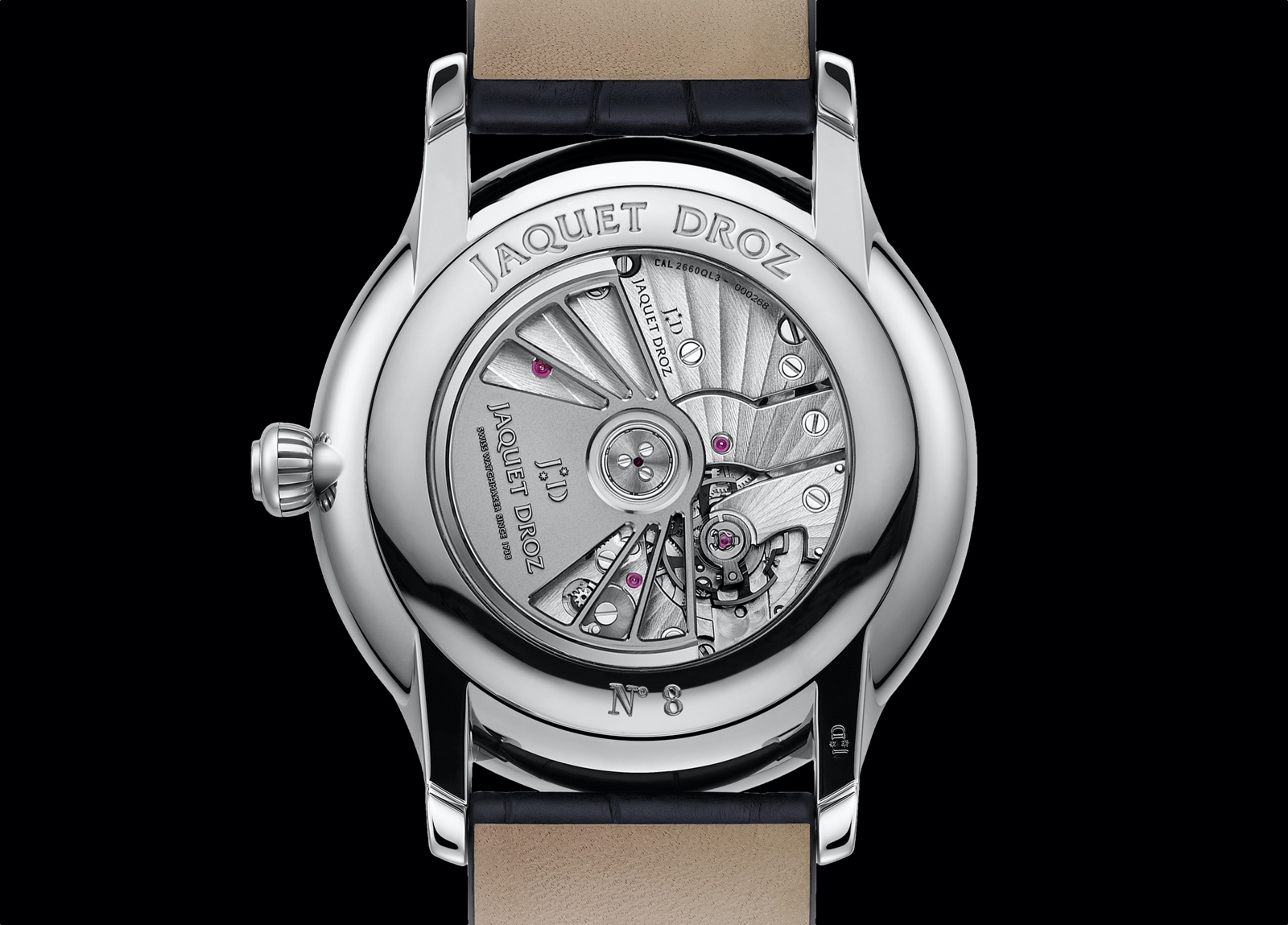 Jaquet Droz Grande Seconde Moon Anthracite - caseback