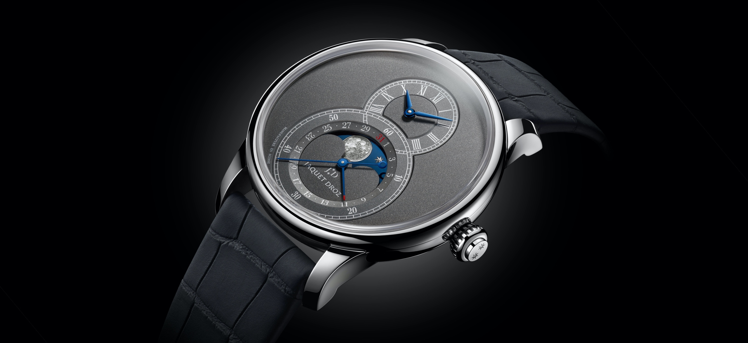 Jaquet Droz Grande Seconde Moon Anthracite - cover