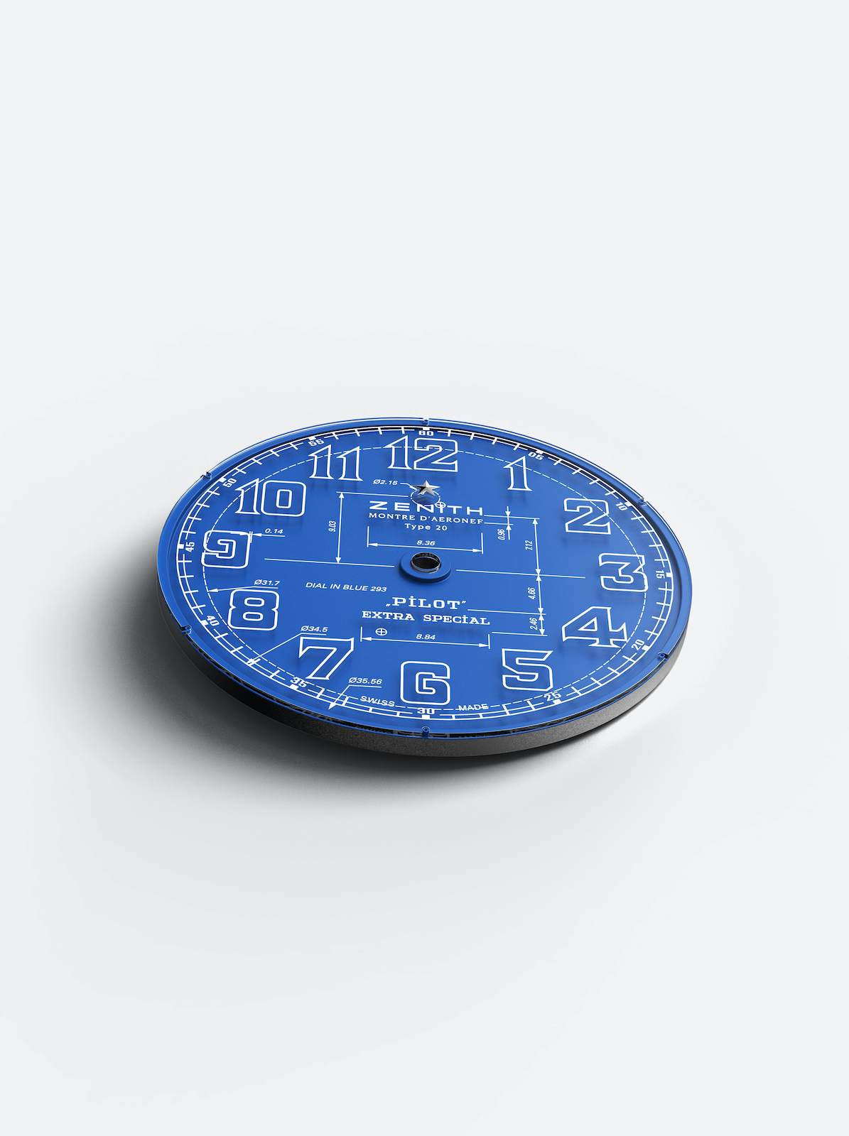 Zenith Pilot Type 20 Blueprint - esfera 01