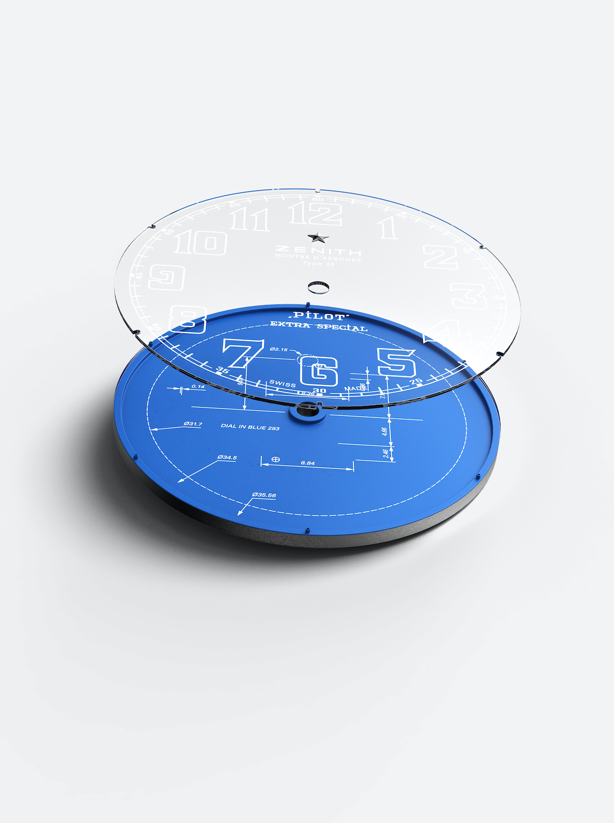 Zenith Pilot Type 20 Blueprint - esfera 02