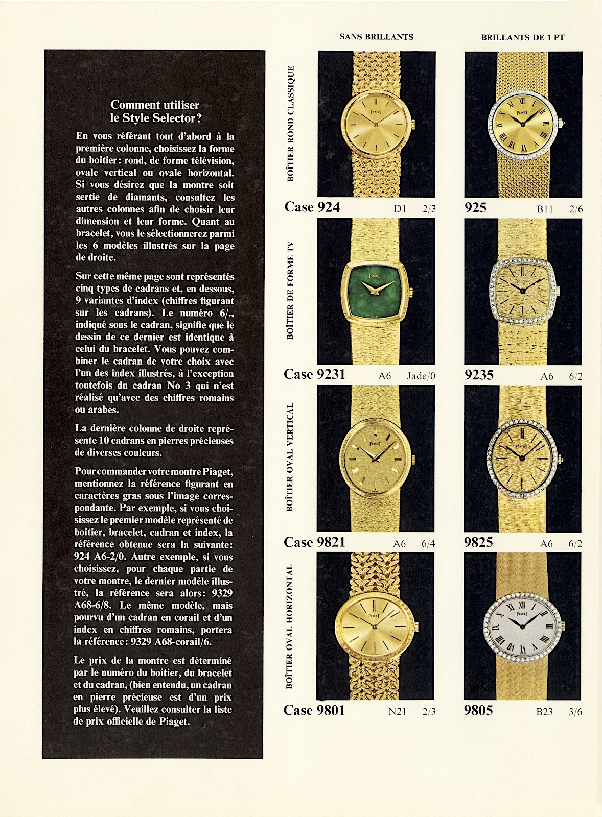 Piaget Style Selector 02