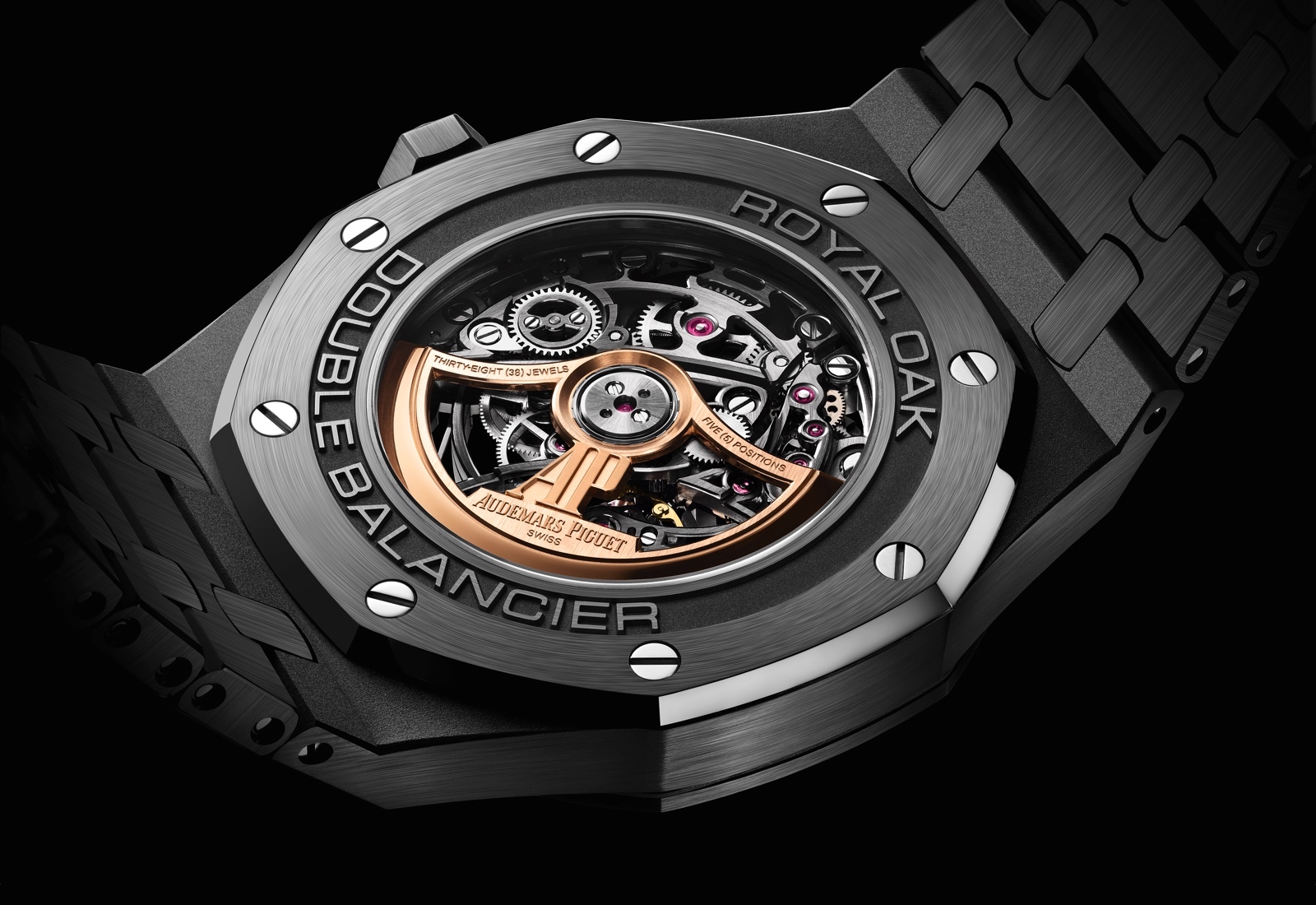 Audemars Piguet Royal Oak Double Balance Wheel Black Ceramic - caseback