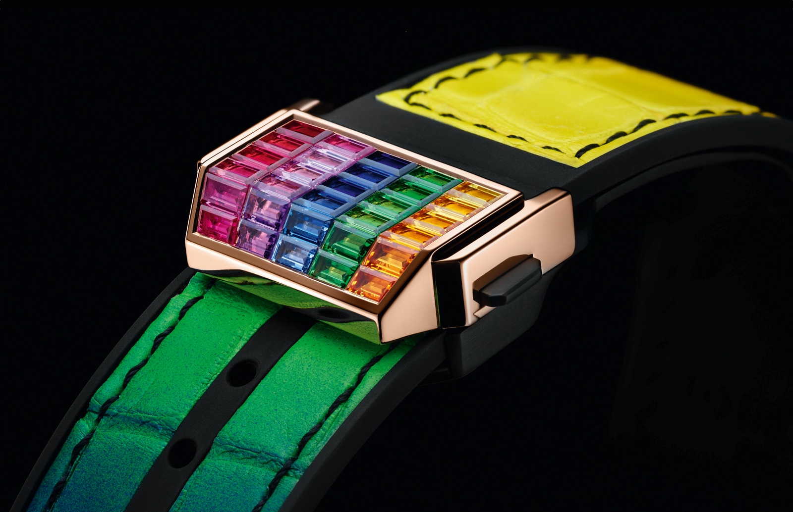 Hublot Big Bang Unico High Jewelry Rainbow - hebilla