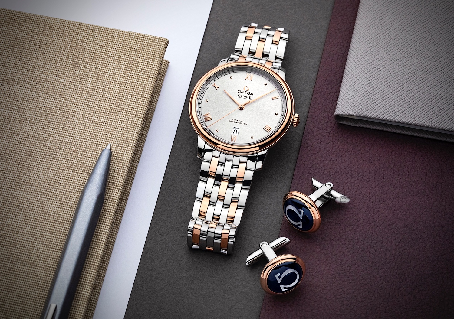 Omega De Ville Prestige 2020 - steel and rose gold 01