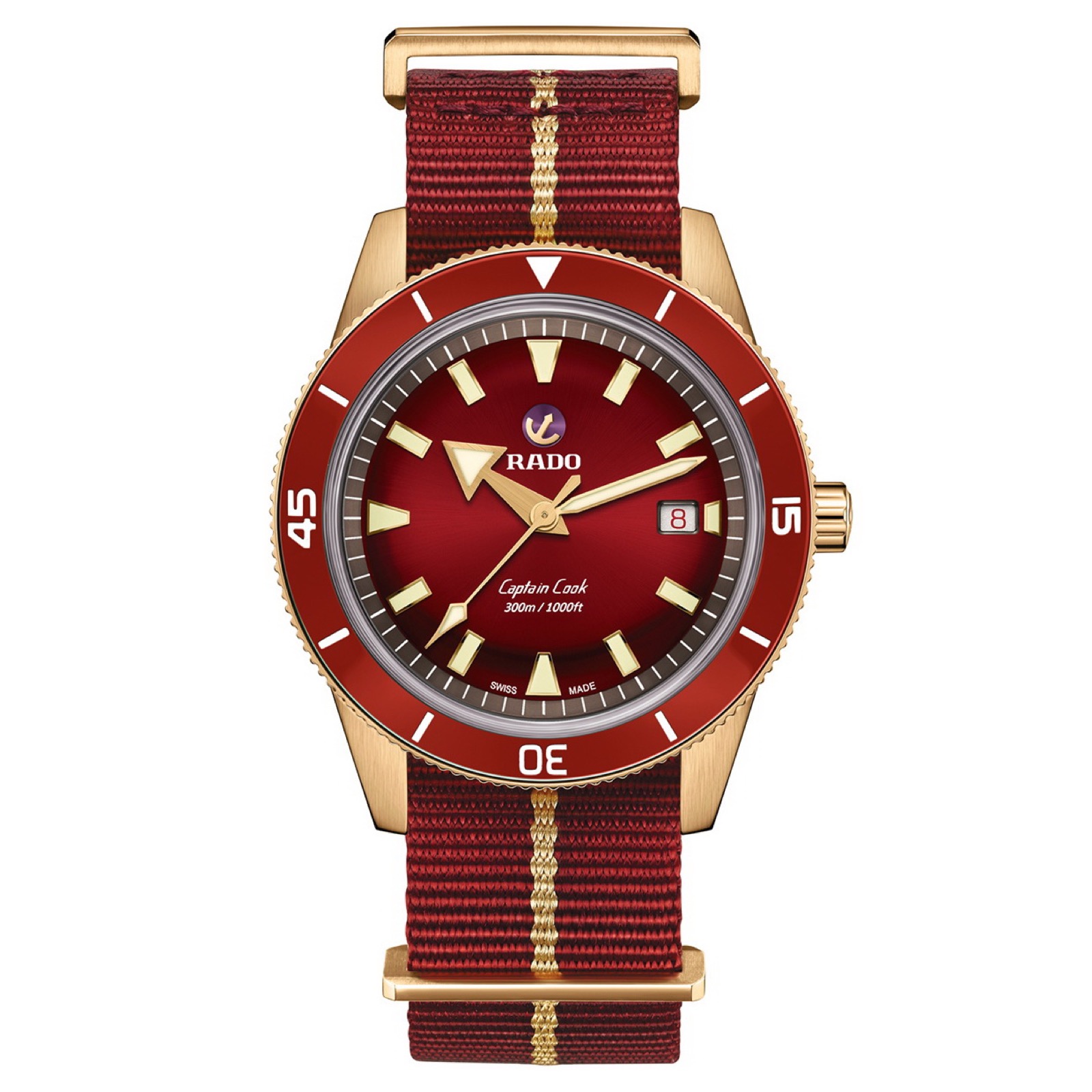 Rado Captain Cook Bronce Burgundy