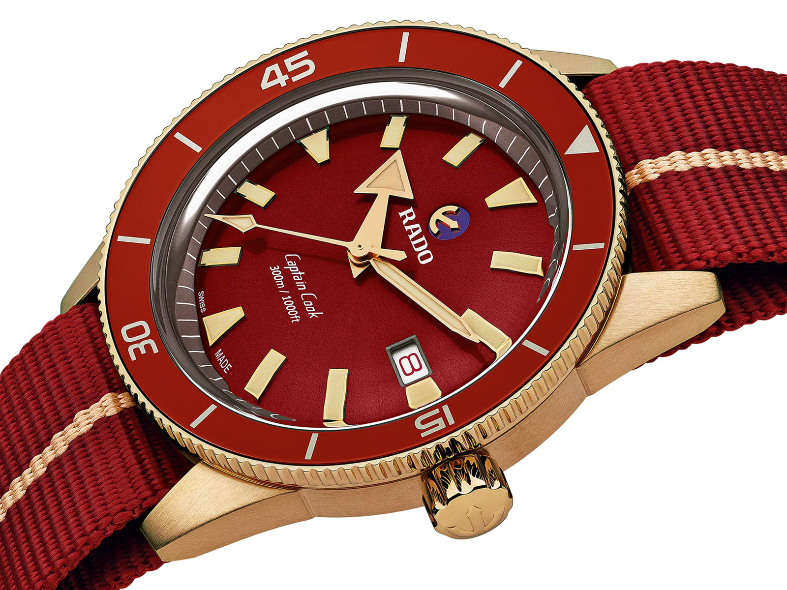 Rado Captain Cook Bronce Burgundy