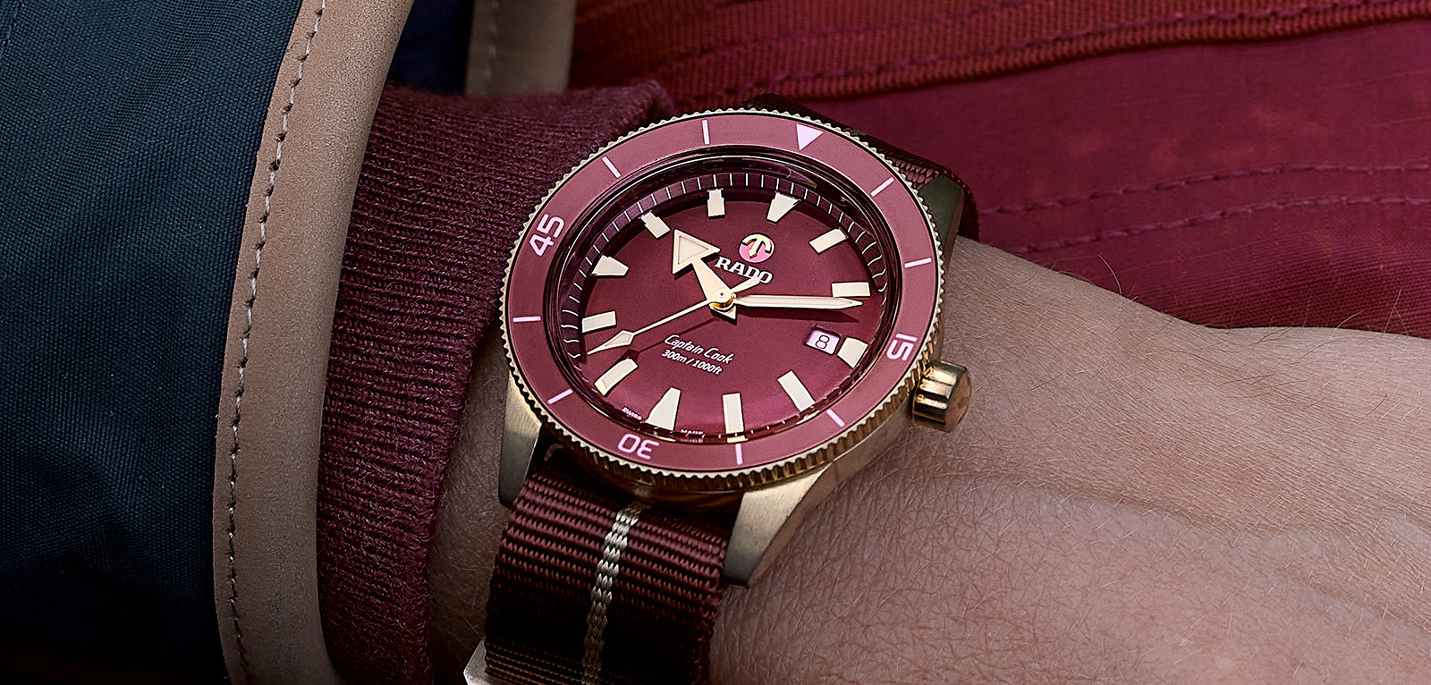 Rado Captain Cook Bronce Burgundy