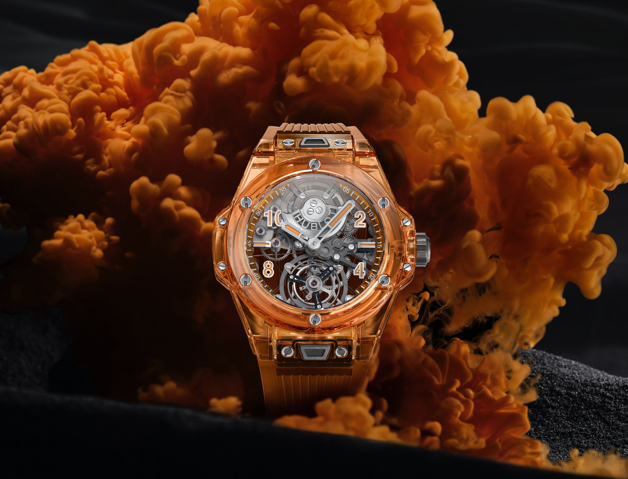 Hublot en la LVMH Watch Week - Big Bang Tourbillon Automatic Orange Sapphire