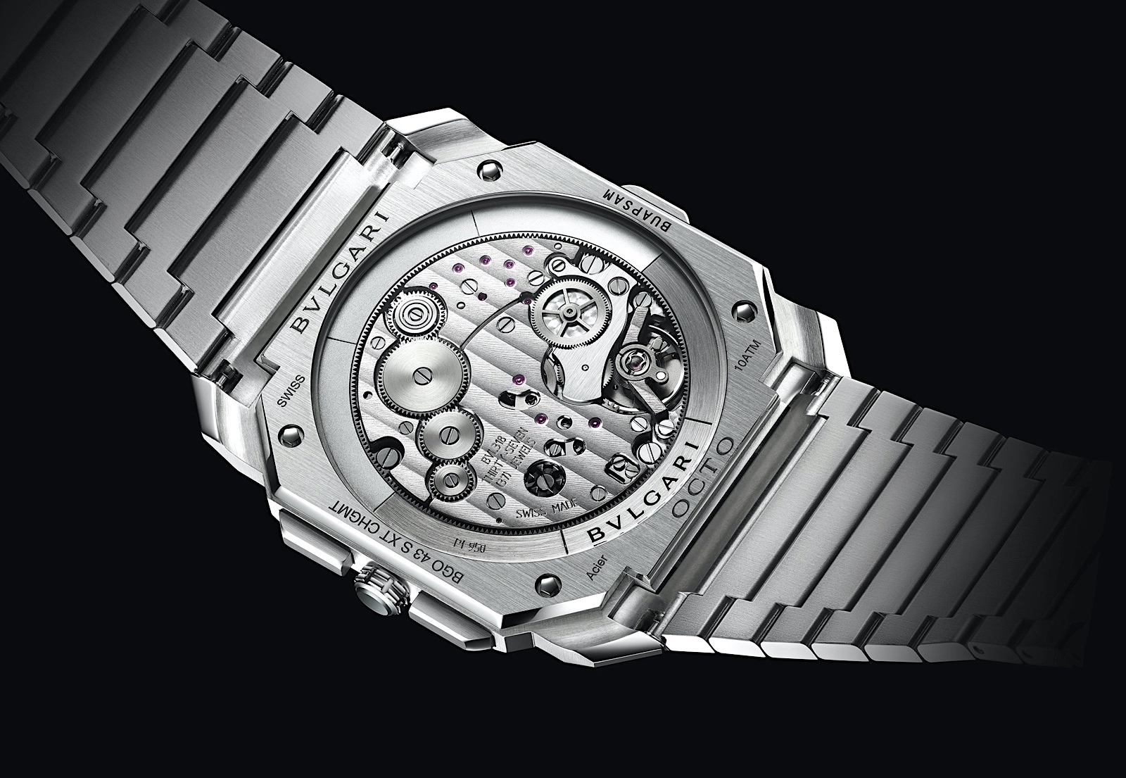 Bvlgari Octo Finissimo S Chronograph GMT - caseback