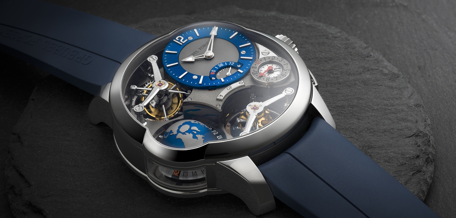 Greubel Forsey GMT Quadruple Tourbillon, en titanio
