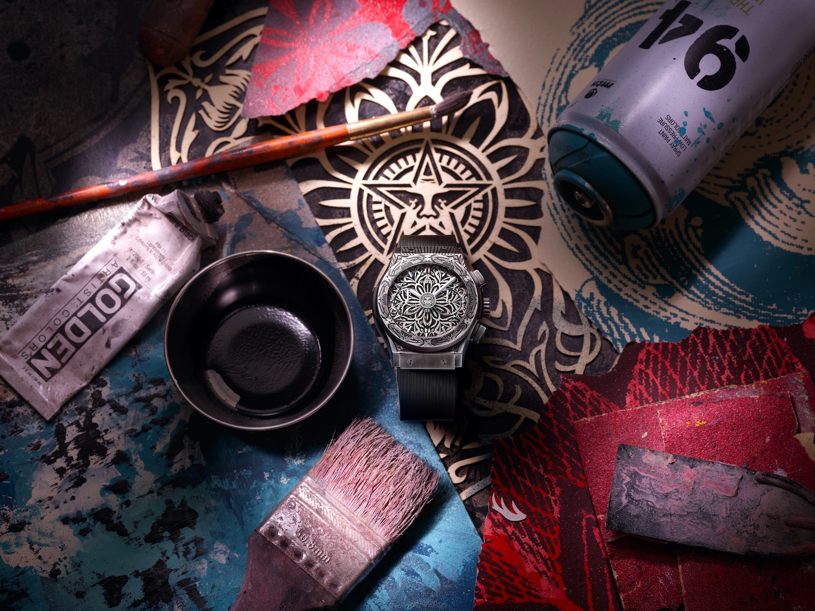 Hublot Classic Fusion Chronograph Shepard Fairey - art 01