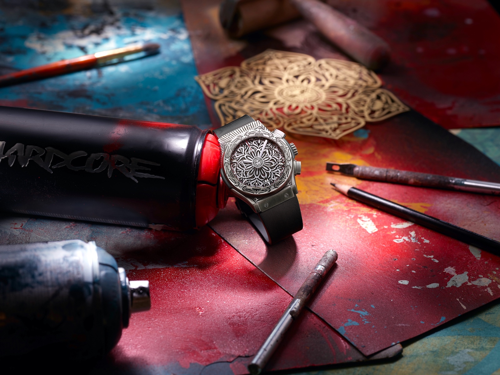 Hublot Classic Fusion Chronograph Shepard Fairey - art 02