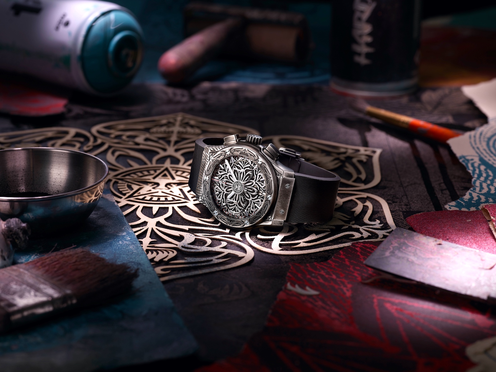 Hublot Classic Fusion Chronograph Shepard Fairey - art 04