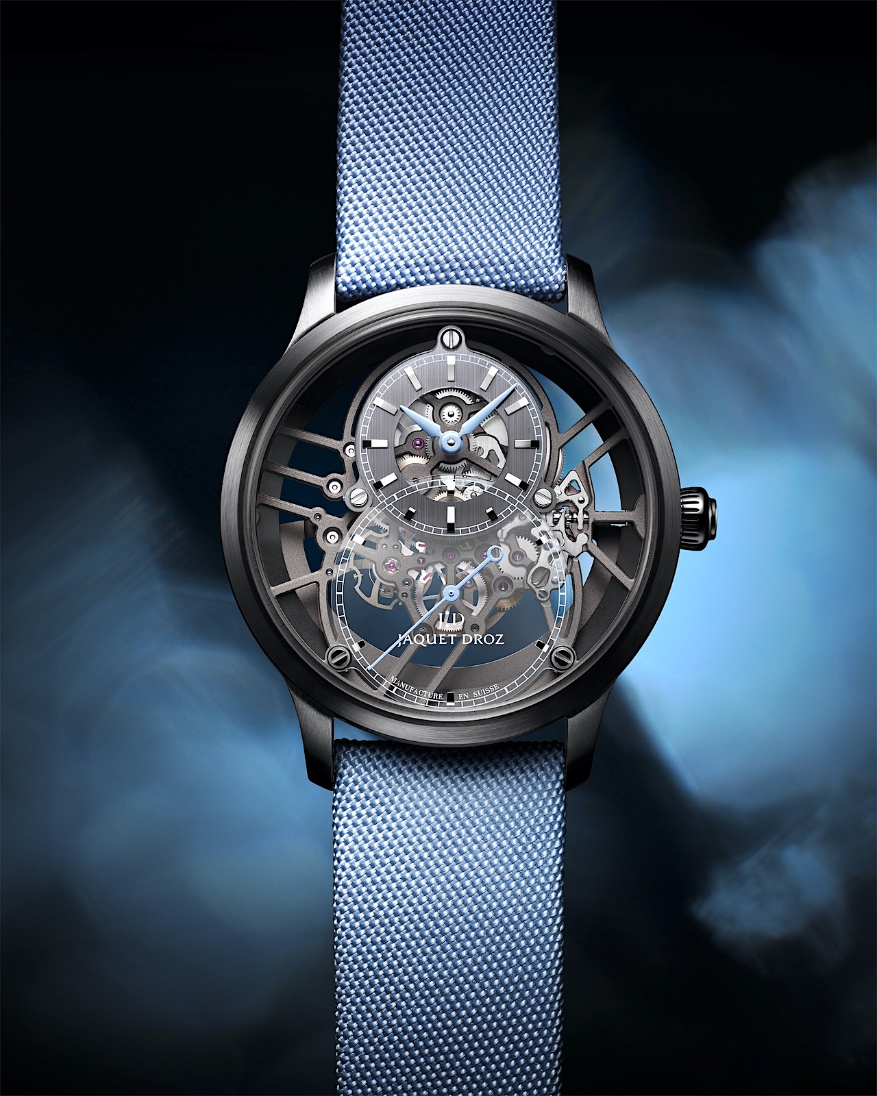 Jaquet-Droz Grande Seconde Skelet-One Ceramic 2021 - blue