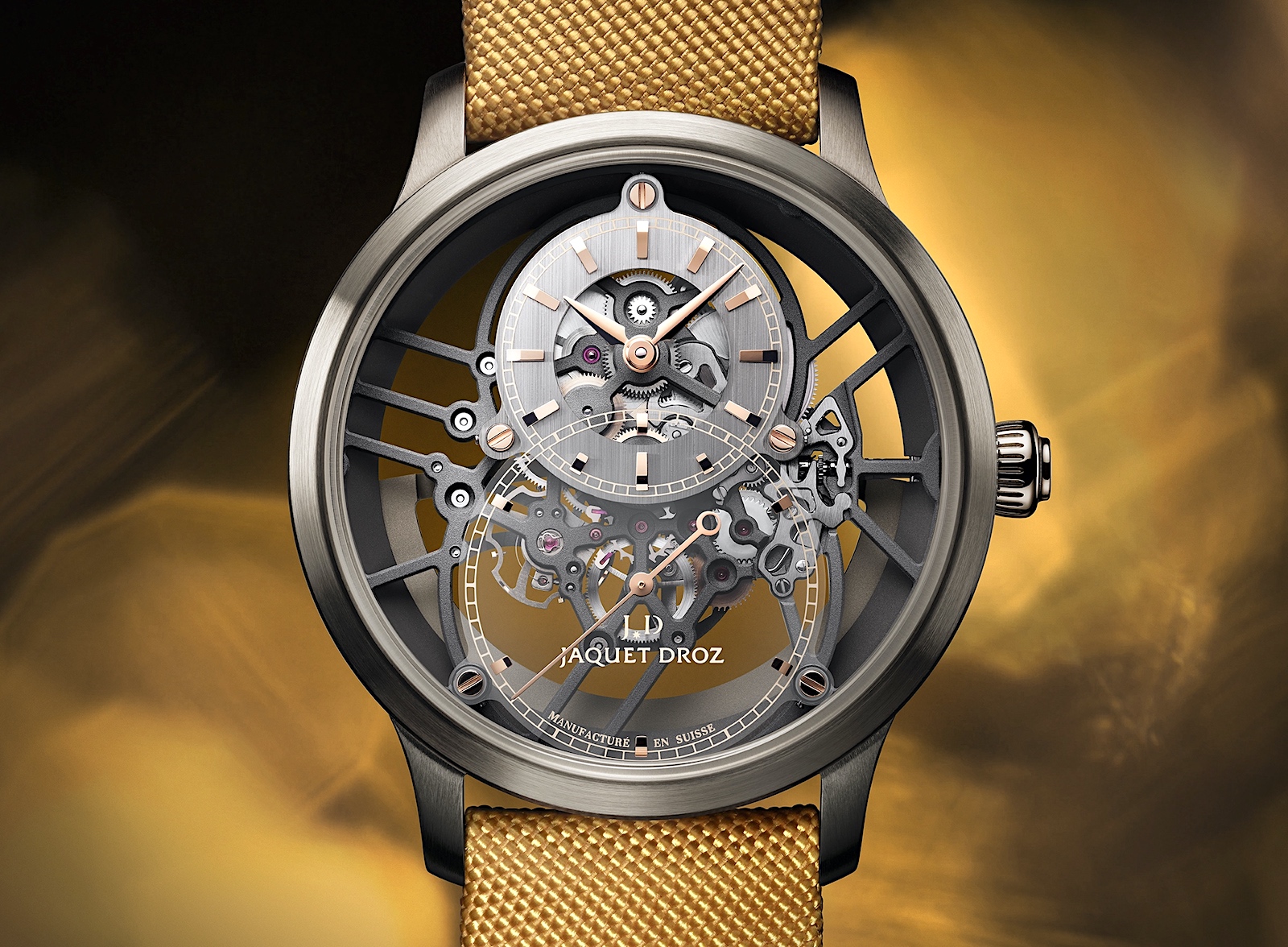 Jaquet-Droz Grande Seconde Skelet-One Ceramic 2021 - yellow dial