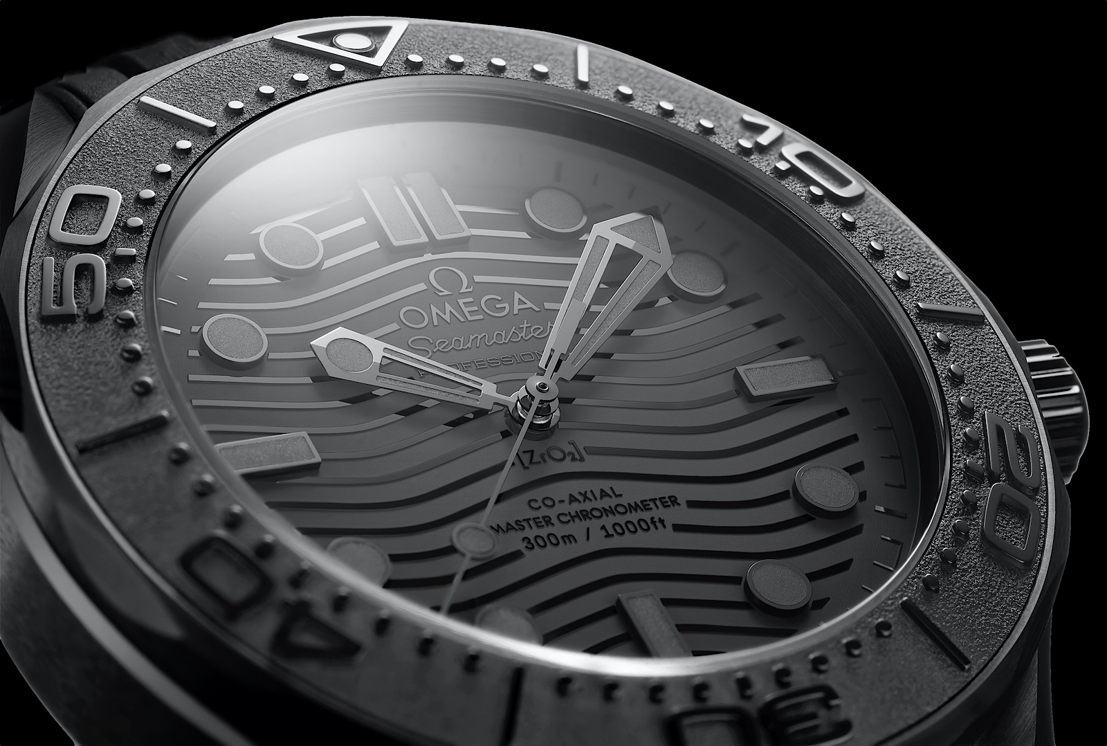 Las novedades 2021 de Omega - Seamaster diver 300 black black esfera