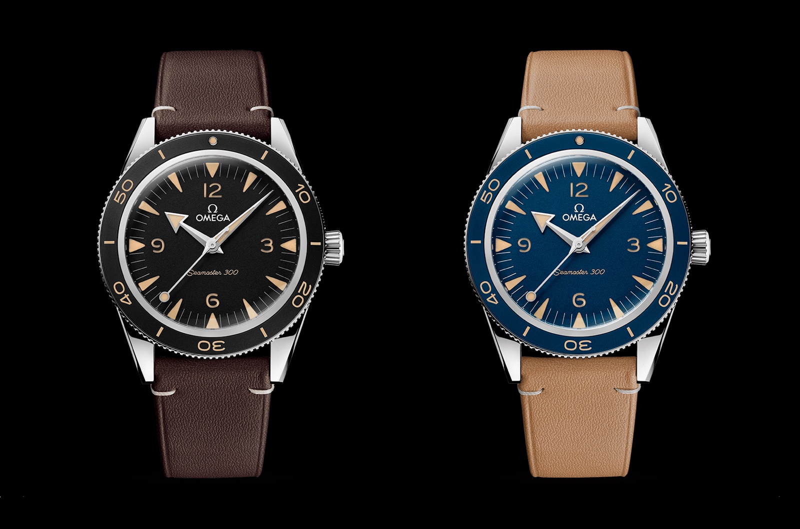 Omega Seamaster 300 Master Chronometer - duo correa piel