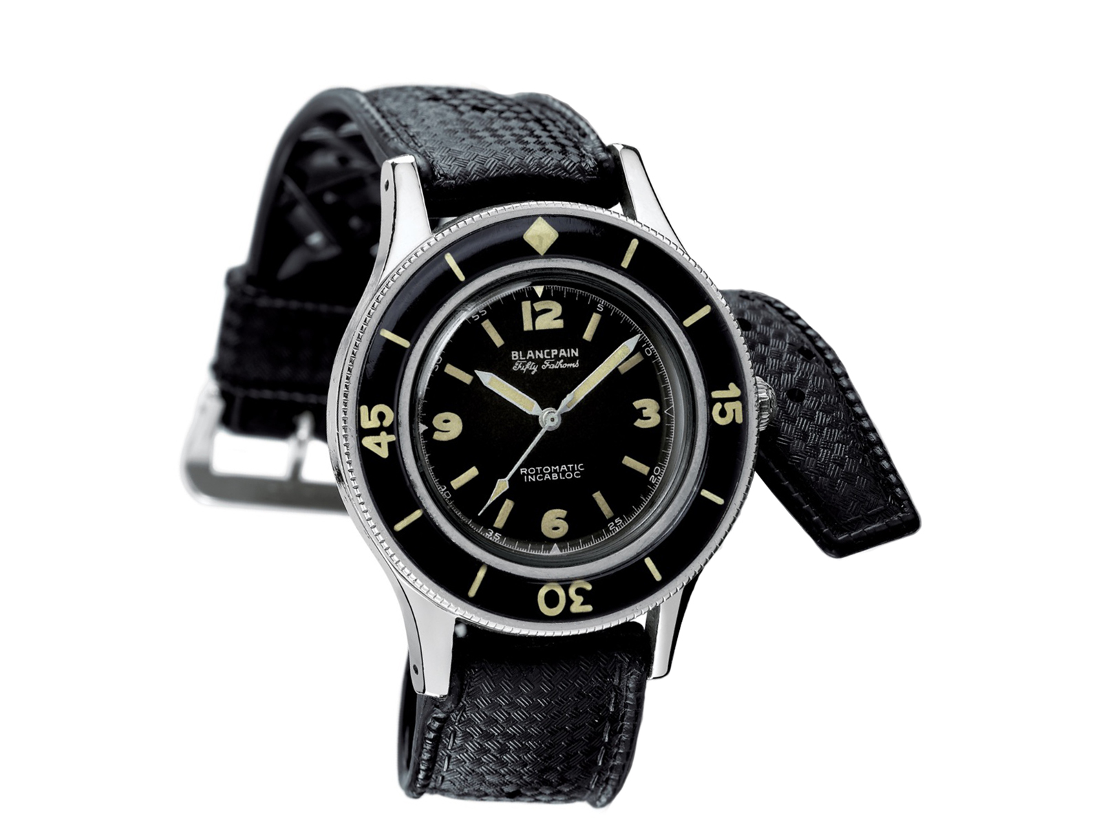 Modelo original del Blancpain Fifty Fathoms, 1953