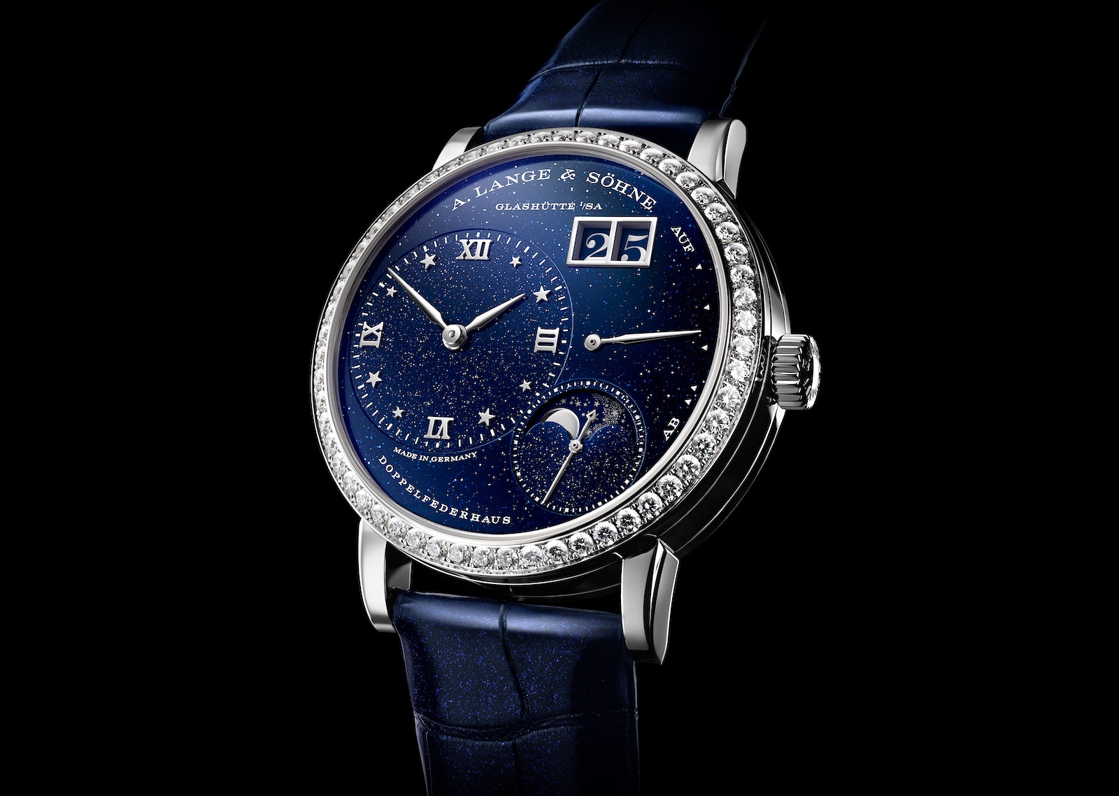 A. Lange & Söhne en Watches and Wonders 2021 - Little Lange 1 Moon Phase diamonds