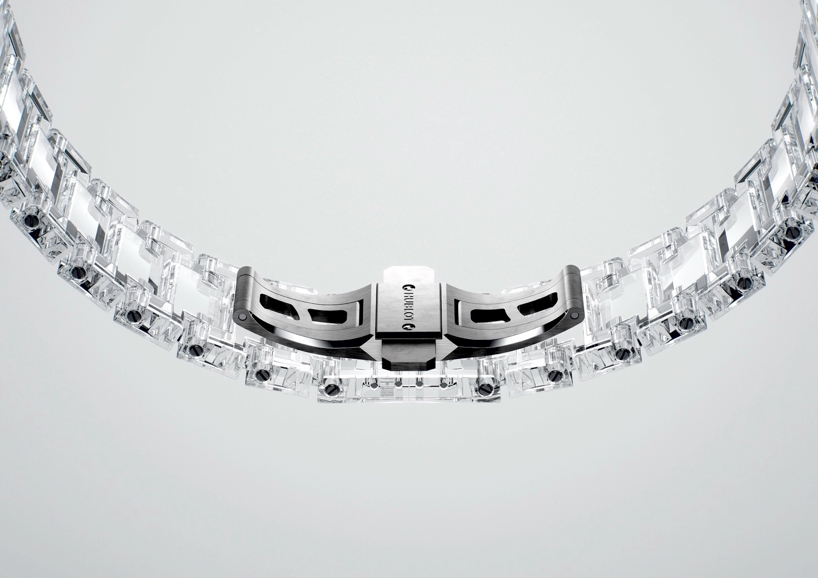 Hublot Big Bang Integral Tourbillon Full Sapphire - brazalete 1h