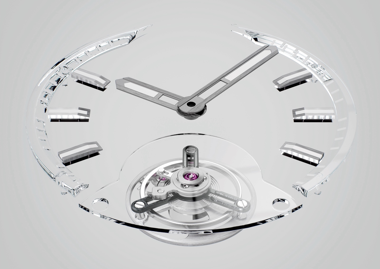 Hublot Big Bang Integral Tourbillon Full Sapphire - esfera