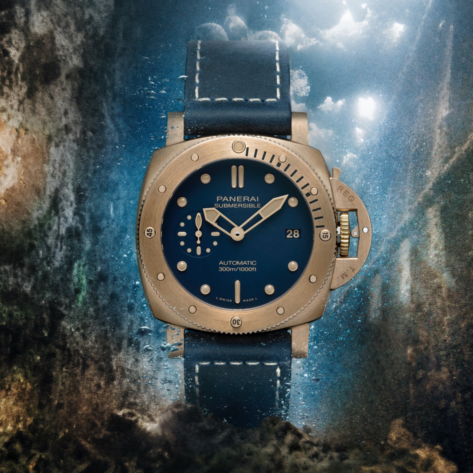 anerai Submersible Bronzo Blu Abisso