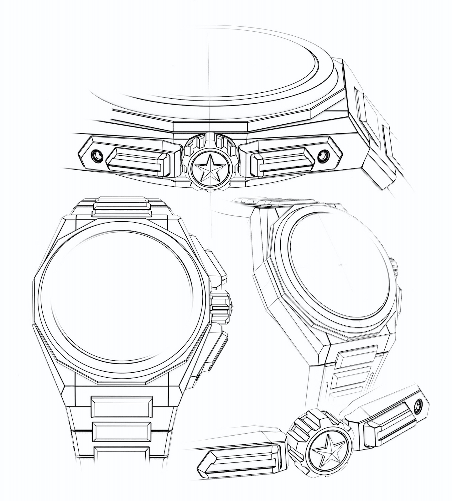 Zenith Defy Extreme - boceto