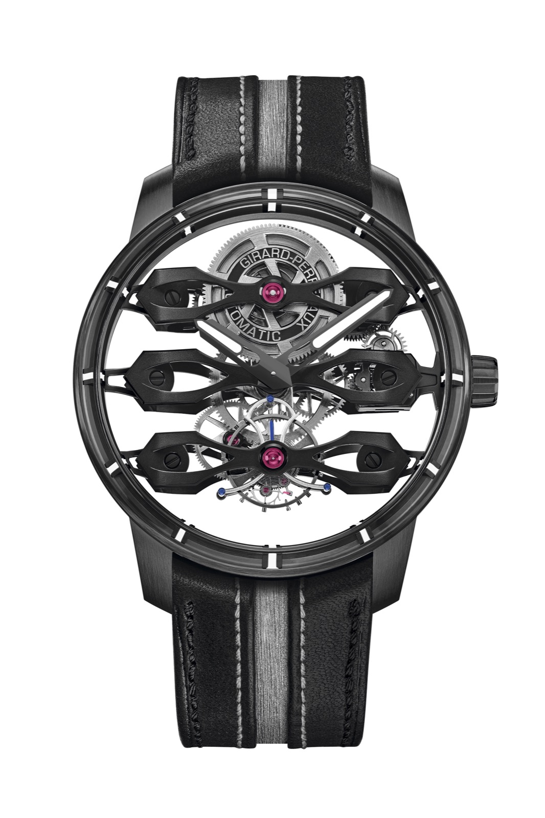 Girard-Perregaux Tourbillon Aston Martin Edition con tres puentes volantes