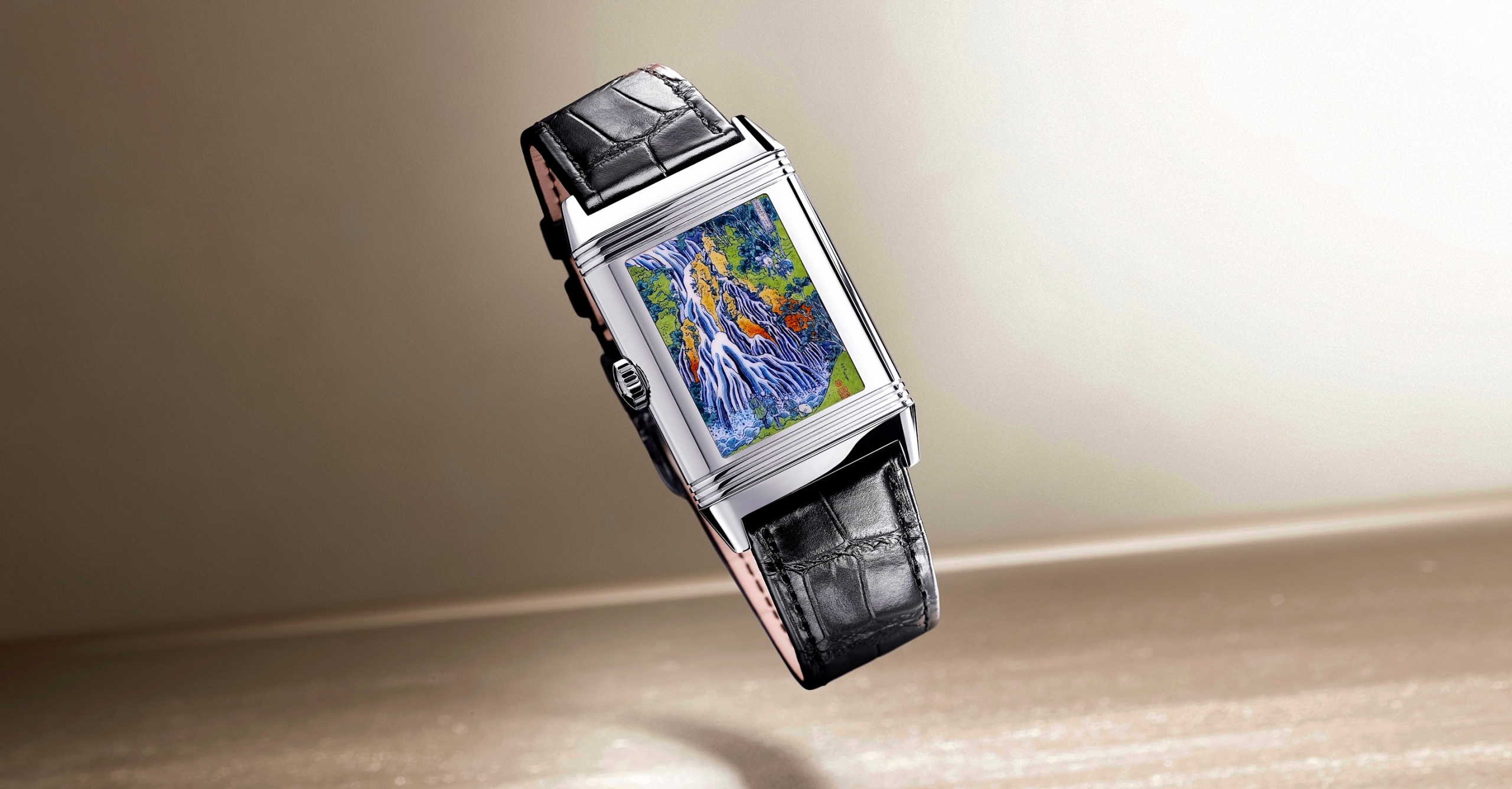 Jaeger-LeCoultre Reverso Tribute Enamel Hokusai "Kirifuri Waterfall" - cover
