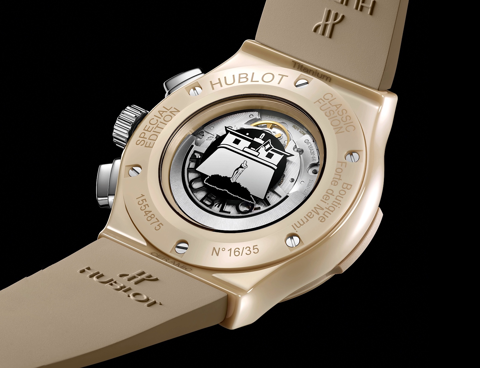 Hublot Mare Nostrum 2021 - Classic Fusion Chronograph Boutique Forte dei Marmi, caseback