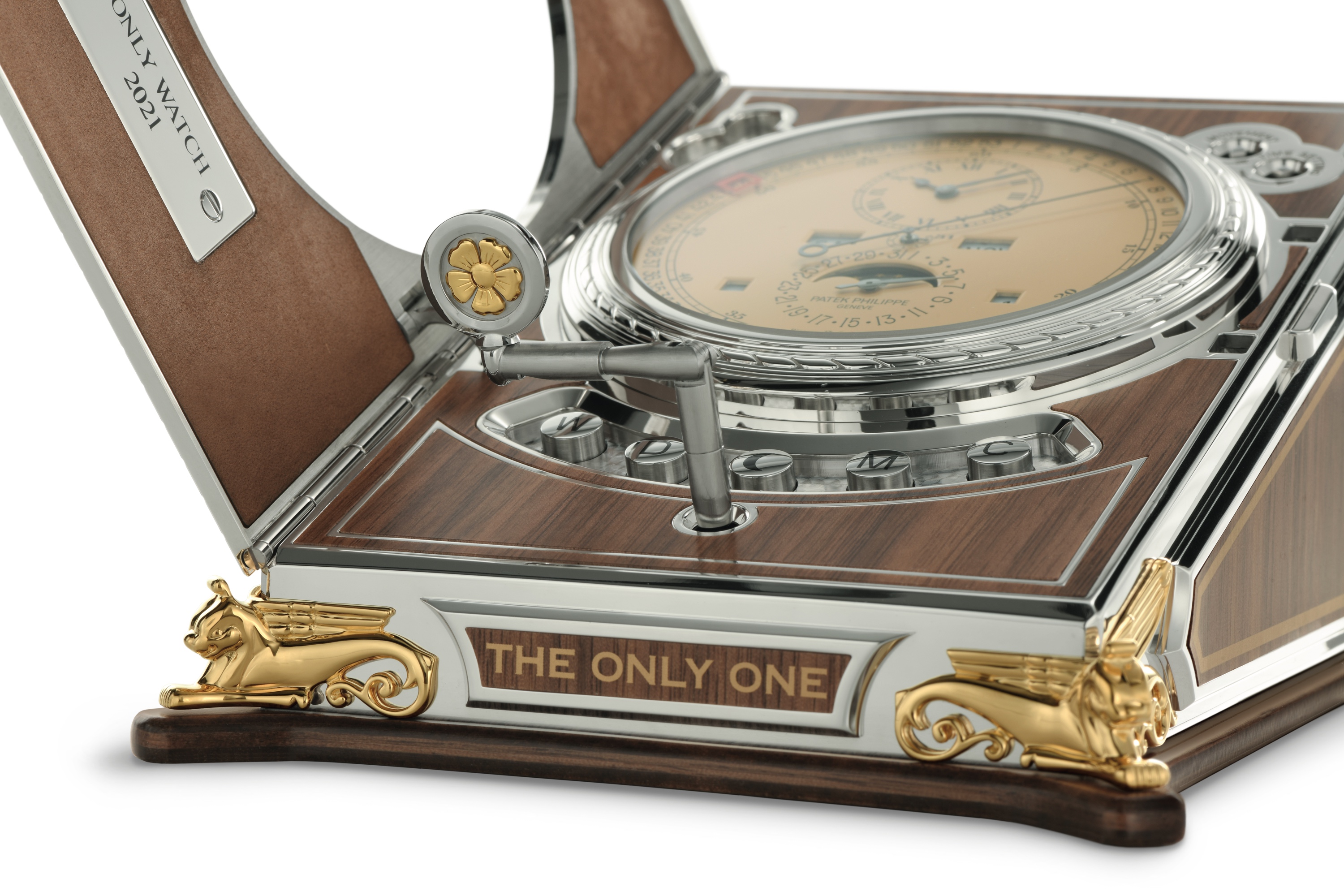 Patek Philippe Complicated Desk Clock 27001M-001 - detalle cuerda